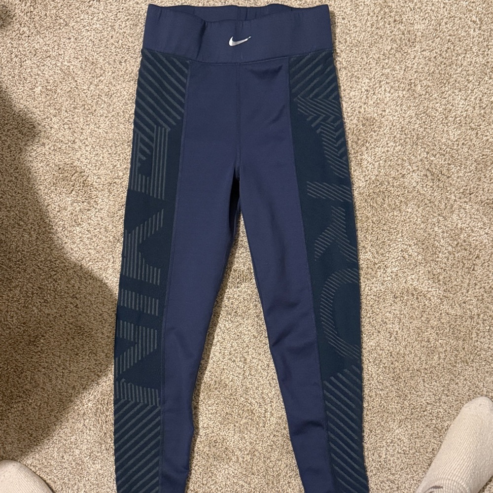 Nike Dark Blue Patterned Leggings